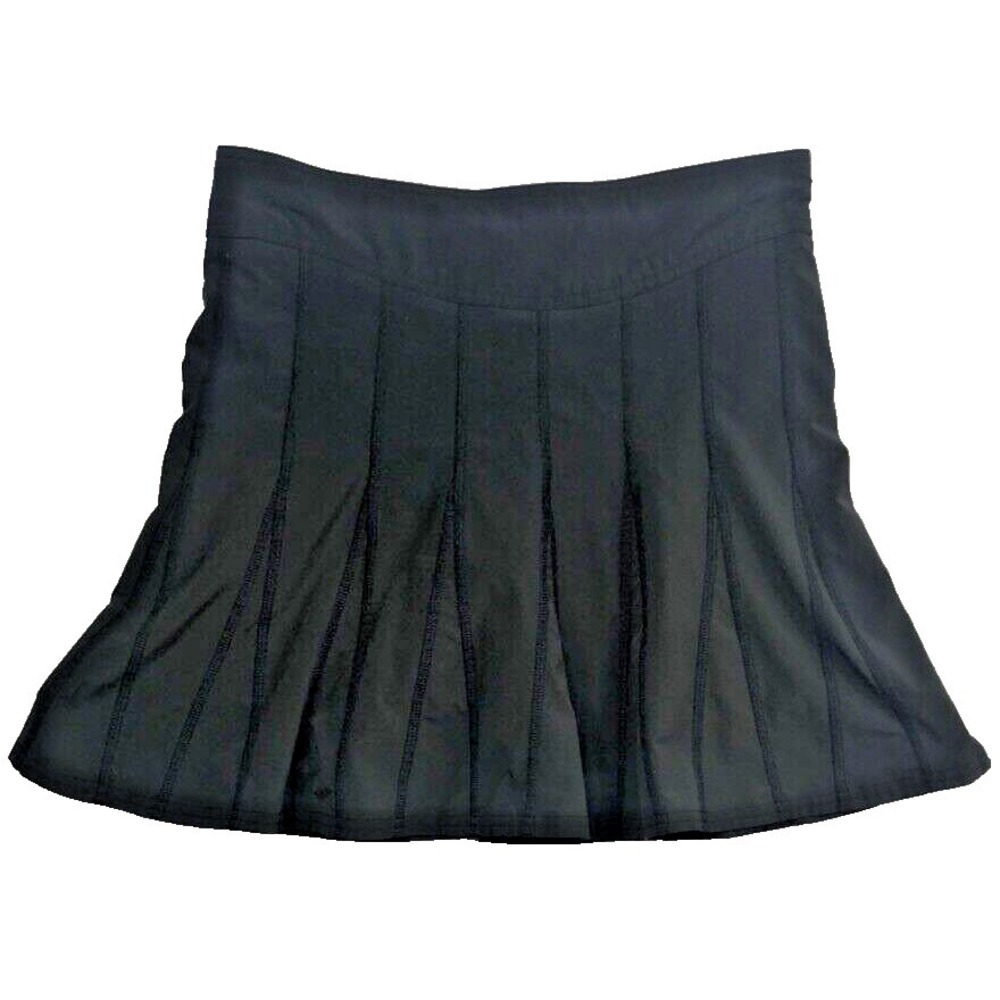 Athleta Skort Women's Sz 0 Black Wear About‎ Pleated Skort Hiking Gym Yoga Skirt